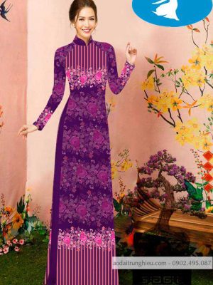 Vải áo dài hoa 3D kiểu mới AD C2853 36 1588920772 815 vai ao dai vai ao dai dep ad