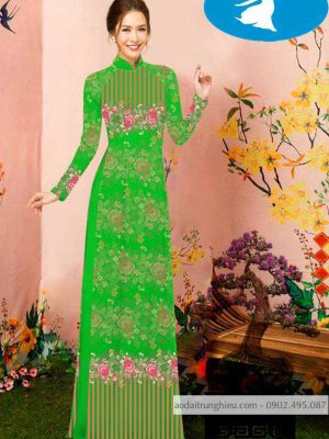 Vải áo dài hoa 3D kiểu mới AD C2853 42 1588920773 390 vai ao dai vai ao dai dep ad