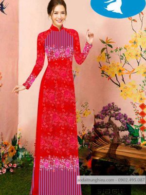 Vải áo dài hoa 3D kiểu mới AD C2853 38 1588920773 684 vai ao dai vai ao dai dep ad