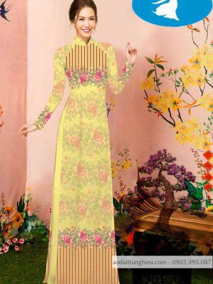 Vải áo dài hoa 3D kiểu mới AD C2853 41 1588920773 96 vai ao dai vai ao dai dep ad