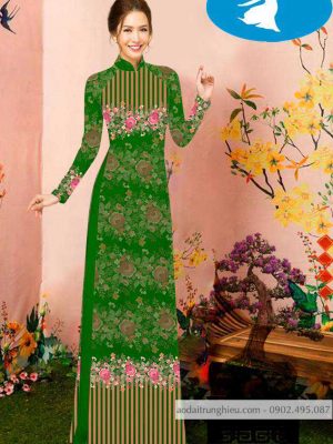 Vải áo dài hoa 3D kiểu mới AD C2853 43 1588920774 839 vai ao dai vai ao dai dep ad