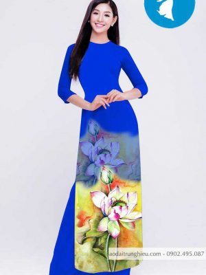 Vải áo dài hoa sen mới ra AD C2851 30 1588920890 245 vai ao dai vai ao dai dep ad
