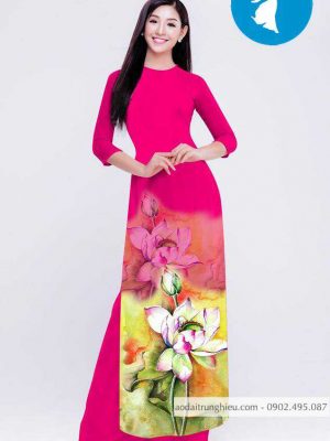 Vải áo dài hoa sen mới ra AD C2851 35 1588920890 268 vai ao dai vai ao dai dep ad