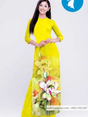 Vải áo dài hoa sen mới ra AD C2851 32 1588920890 444 vai ao dai vai ao dai dep ad