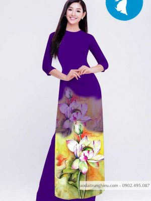 Vải áo dài hoa sen mới ra AD C2851 41 1588920891 519 vai ao dai vai ao dai dep ad