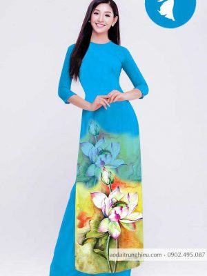 Vải áo dài hoa sen mới ra AD C2851 37 1588920891 590 vai ao dai vai ao dai dep ad