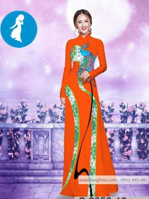 Vải áo dài chim công mới ra AD C2850 26 1588921005 34 vai ao dai vai ao dai dep ad
