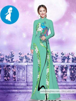 Vải áo dài chim công mới ra AD C2850 44 1588921008 113 vai ao dai vai ao dai dep ad