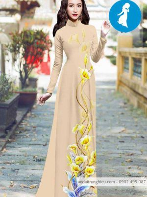 Vải áo dài hoa ly vàng thiết kế 2020 AD 10395 21 1588921244 964 vai ao dai vai ao dai dep ad