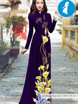 Vải áo dài hoa ly vàng thiết kế 2020 AD 10395 25 1588921245 363 vai ao dai vai ao dai dep ad
