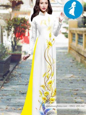 Vải áo dài hoa ly vàng thiết kế 2020 AD 10395 24 1588921245 705 vai ao dai vai ao dai dep ad