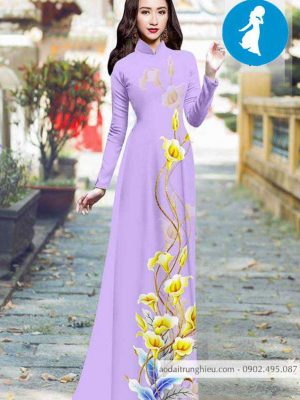 Vải áo dài hoa ly vàng thiết kế 2020 AD 10395 27 1588921245 748 vai ao dai vai ao dai dep ad