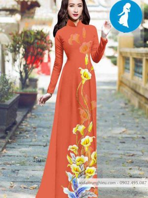 Vải áo dài hoa ly vàng thiết kế 2020 AD 10395 28 1588921245 851 vai ao dai vai ao dai dep ad