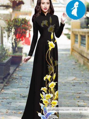 Vải áo dài hoa ly vàng thiết kế 2020 AD 10395 30 1588921246 549 vai ao dai vai ao dai dep ad