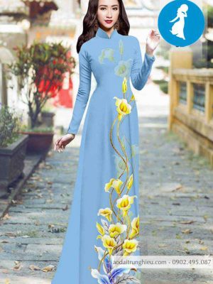 Vải áo dài hoa ly vàng thiết kế 2020 AD 10395 33 1588921246 736 vai ao dai vai ao dai dep ad