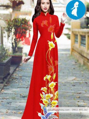 Vải áo dài hoa ly vàng thiết kế 2020 AD 10395 34 1588921247 213 vai ao dai vai ao dai dep ad