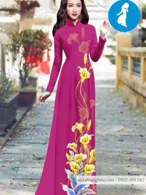 Vải áo dài hoa ly vàng thiết kế 2020 AD 10395 37 1588921247 245 vai ao dai vai ao dai dep ad