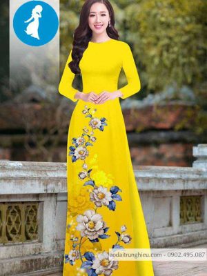 Vải áo dài hoa 3D mới ra AD 10333 24 1588921485 548 vai ao dai vai ao dai dep ad