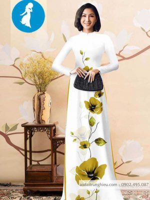Vải áo dài hoa 3D mới ra AD 10447 35 1588921606 225 vai ao dai vai ao dai dep ad