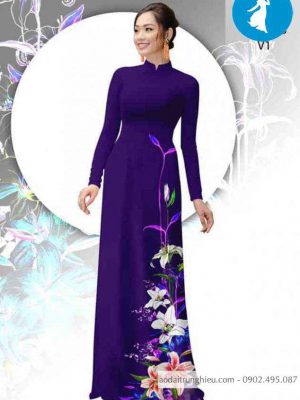 Vải áo dài hoa ly thiết kế 2020 AD 10341 22 1589016621 387 vai ao dai vai ao dai dep ad