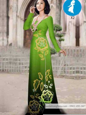 Vải áo dài hoa hồng 3D kiểu mới AD 10351 30 1589016746 364 vai ao dai vai ao dai dep ad