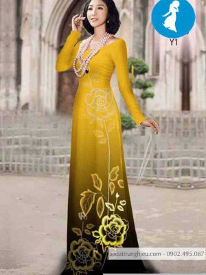 Vải áo dài hoa hồng 3D kiểu mới AD 10351 28 1589016746 736 vai ao dai vai ao dai dep ad