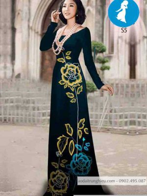 Vải áo dài hoa hồng 3D kiểu mới AD 10351 29 1589016746 784 vai ao dai vai ao dai dep ad