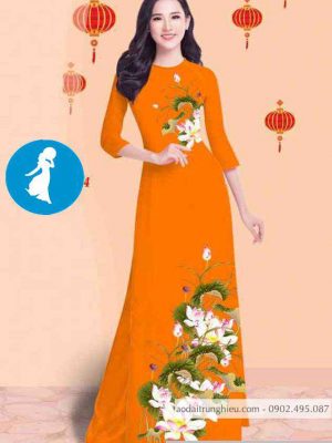 Vải áo dài hoa sen mới ra AD C2860 30 1589017461 344 vai ao dai vai ao dai dep ad