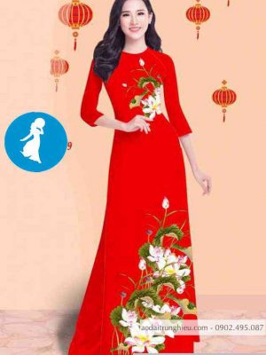 Vải áo dài hoa sen mới ra AD C2860 33 1589017462 543 vai ao dai vai ao dai dep ad