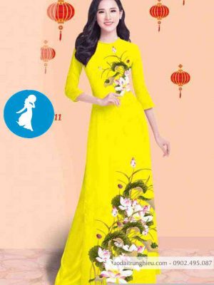 Vải áo dài hoa sen mới ra AD C2860 36 1589017462 997 vai ao dai vai ao dai dep ad