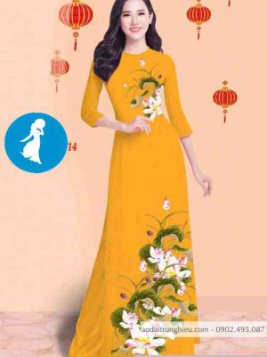 Vải áo dài hoa sen mới ra AD C2860 39 1589017463 565 vai ao dai vai ao dai dep ad