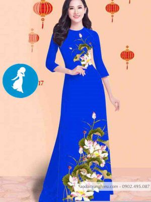 Vải áo dài hoa sen mới ra AD C2860 41 1589017463 80 vai ao dai vai ao dai dep ad