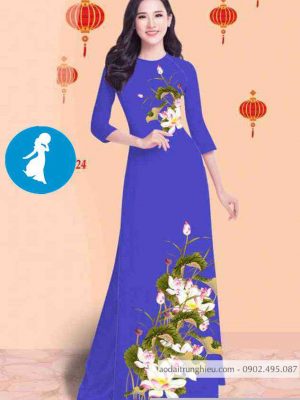 Vải áo dài hoa sen mới ra AD C2860 48 1589017465 195 vai ao dai vai ao dai dep ad