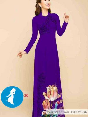 Vải áo dài hoa hồng thiết kế 2020 AD C2857 45 1589017702 145 vai ao dai vai ao dai dep ad