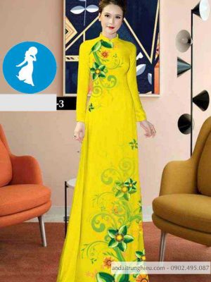 Vải áo dài hoa 3D mới ra AD C2856 27 1589017821 202 vai ao dai vai ao dai dep ad