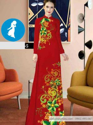 Vải áo dài hoa 3D mới ra AD C2856 30 1589017822 433 vai ao dai vai ao dai dep ad