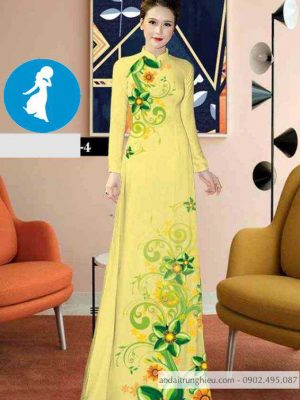 Vải áo dài hoa 3D mới ra AD C2856 29 1589017822 59 vai ao dai vai ao dai dep ad