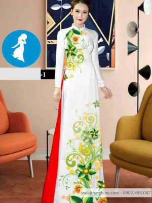 Vải áo dài hoa 3D mới ra AD C2856 28 1589017822 724 vai ao dai vai ao dai dep ad