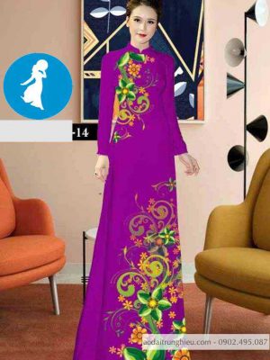 Vải áo dài hoa 3D mới ra AD C2856 39 1589017823 275 vai ao dai vai ao dai dep ad