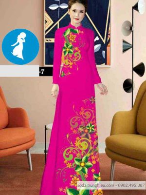 Vải áo dài hoa 3D mới ra AD C2856 33 1589017823 51 vai ao dai vai ao dai dep ad