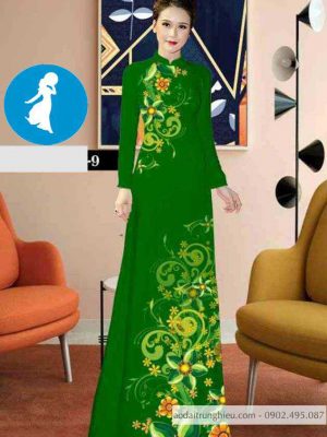 Vải áo dài hoa 3D mới ra AD C2856 34 1589017823 910 vai ao dai vai ao dai dep ad