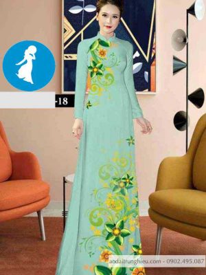 Vải áo dài hoa 3D mới ra AD C2856 43 1589017824 86 vai ao dai vai ao dai dep ad