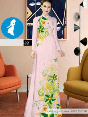 Vải áo dài hoa 3D mới ra AD C2856 47 1589017825 126 vai ao dai vai ao dai dep ad