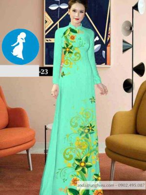 Vải áo dài hoa 3D mới ra AD C2856 48 1589017825 506 vai ao dai vai ao dai dep ad