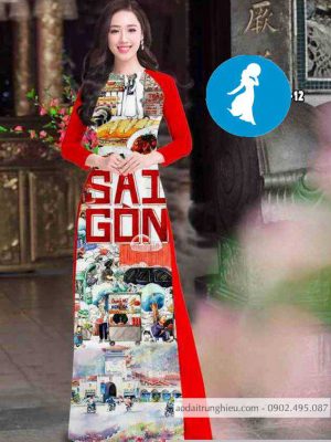 Vải áo dài cảnh sài gòn mới ra AD T7422 25 1589018300 395 vai ao dai vai ao dai dep ad