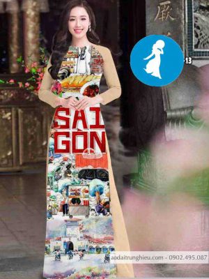 Vải áo dài cảnh sài gòn mới ra AD T7422 27 1589018300 457 vai ao dai vai ao dai dep ad