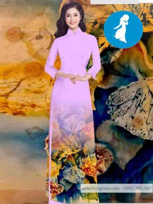 Vải áo dài hình lá kiểu mới AD T7104 21 1589018420 363 vai ao dai vai ao dai dep ad