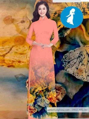 Vải áo dài hình lá kiểu mới AD T7104 20 1589018420 795 vai ao dai vai ao dai dep ad