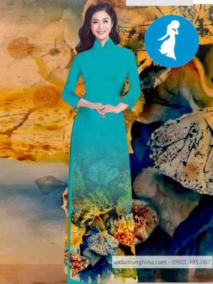 Vải áo dài hình lá kiểu mới AD T7104 31 1589018422 634 vai ao dai vai ao dai dep ad