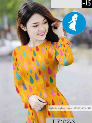 Vải áo dài giọt nước kiểu mới AD T7102 19 1589018543 529 vai ao dai vai ao dai dep ad